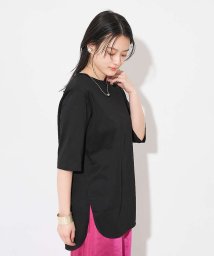 collex(collex)/【接触冷感・UVカット】コンパクトクールチュニックTシャツ/ブラック
