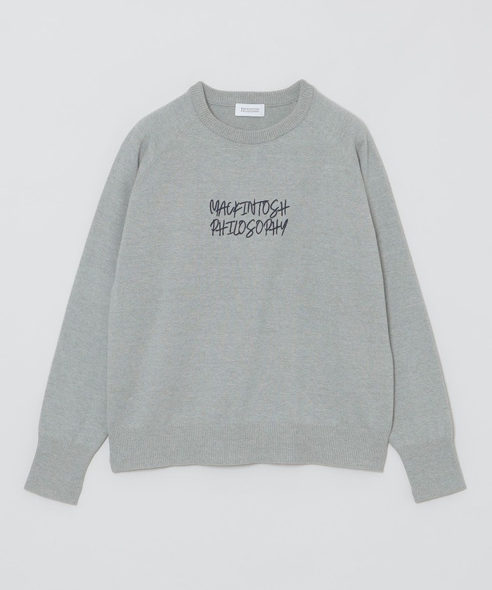 MACKINTOSH グレー 長袖セーター イタリアンシェットランドウールクルーネックニット(トップス