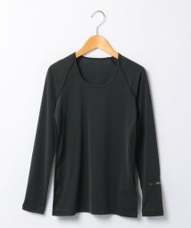 LANVIN SPORT(ランバン スポール)/長袖クルーネックアンダーシャツ【部分吸汗/部分UV】/ブラック