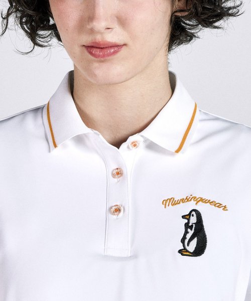 Munsingwear(マンシングウェア)/【限定｜ENVOY】3 Colors Penguin Logo ワンポイント半袖シャツ/ホワイト