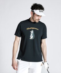 Munsingwear(マンシングウェア)/【限定｜ENVOY】3 Colors Penguin Logo ビックモチーフモックネックシャツ/ブラック