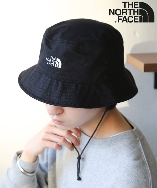 THE NORTH FACE(ザノースフェイス)/【THE NORTH FACE/ザノースフェイス】NORM BUCKET バケットハット バケハ サファリハット 帽子 ユニセックス ロゴ 刺繍 紐 男女兼用/ブラック 