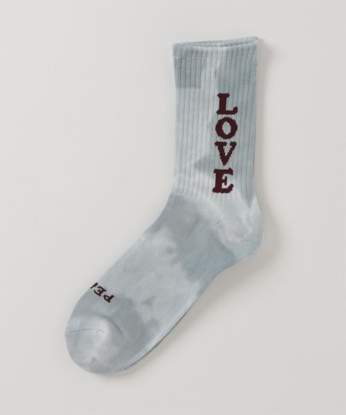 GLOSTER(GLOSTER)/【ROSTER SOX/ロスターソックス】タイダイ LOVE  靴下 ソックス 日本製/ネイビー系4