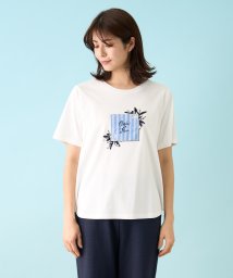 Leilian/洗えるパッチワークＴシャツ/505995193