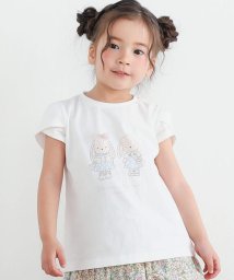 SLAP SLIP(スラップスリップ)/チュールリボンウサギ妖精モチーフ半袖Tシャツ(80~140cm)/ホワイト（ウサギ）