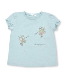 SLAP SLIP(スラップスリップ)/チュールリボンウサギ妖精モチーフ半袖Tシャツ(80~140cm)/グリーン（妖精）