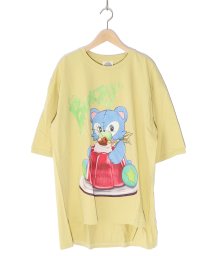 ScoLar(スカラー)/ゼリーを独り占め！クマのプリントBIG Tシャツ/イエロー