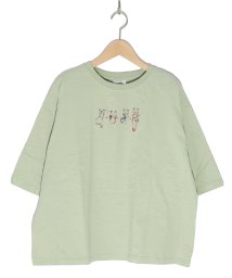 ScoLar(スカラー)/25周年記念刺繍 ボトル入りTシャツ/グリーン