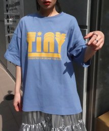 LOWYBYCORNERS(コーナーズ)/TinyプリントTシャツ/ブルー