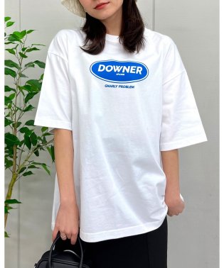 RAD CHAMP/DOWNER オーバルロゴ ビッグシルエットTシャツ/506002861