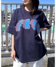 RAD CHAMP(ラッドチャンプ)/FAST ビッグシルエットTシャツ/ネイビー