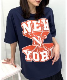 MODISH GAZE/NEWYORK ビッグシルエットTシャツ/506002865