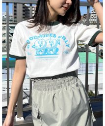 RAD CHAMP/さくらんぼプリント リンガーTシャツ/506002873