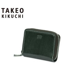 TAKEO KIKUCHI(タケオキクチ)/タケオキクチ 小銭入れ コインケース パスケース メンズ ブランド レザー 本革 box型小銭入れ ボックス型 TAKEO KIKUCHI 726611/グリーン