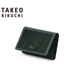 TAKEO KIKUCHI(タケオキクチ)/タケオキクチ 名刺入れ 名刺ケース カードケース メンズ ブランド レザー 本革 TAKEO KIKUCHI 726612/グリーン