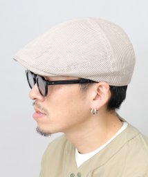 Besiquenti/BASIQUENTI ベーシックエンチ ハンチング帽 キャップ 帽子 ストライプ 深め ワイド/506003490