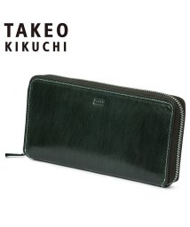 TAKEO KIKUCHI(タケオキクチ)/タケオキクチ 財布 長財布 メンズ ブランド レザー 本革 ラウンドファスナー TAKEO KIKUCHI 726616/グリーン