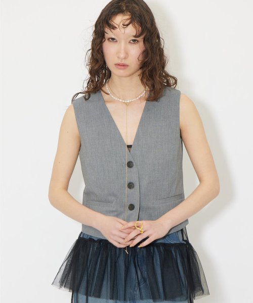 【THE PAUSE】コンパクトジレ THE PAUSE