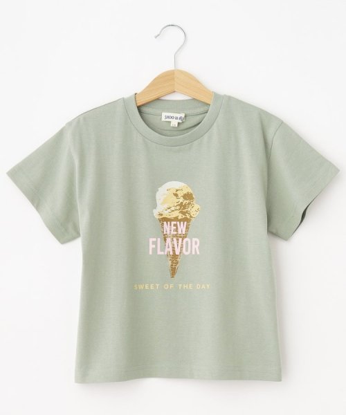 SHOO・LA・RUE(Kids) (シューラルーキッズ)/【110－140cm/カラーリンク】グラフィックアソートTシャツ/ミントグリーン（021）