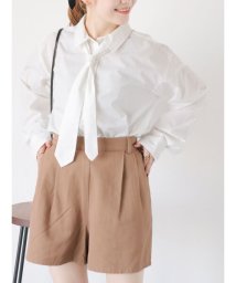 ehka sopo(エヘカソポ)/ネクタイ付きシャツ/オフホワイト