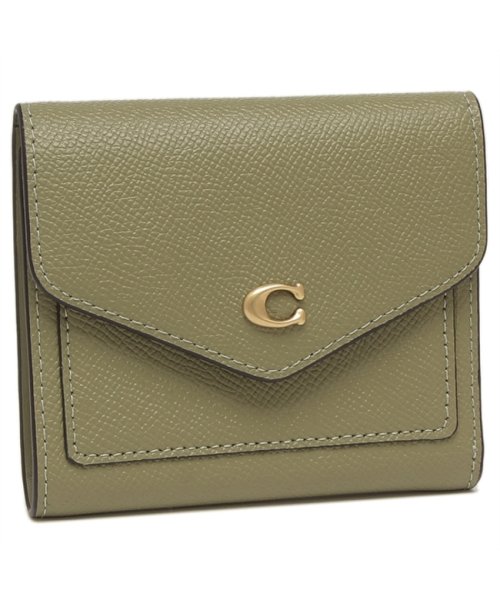 COACH(コーチ)/コーチ 二つ折り財布 ウィン ミニ財布 カーキ レディース COACH C2328 B4MX/その他