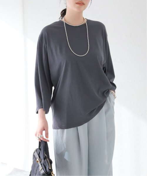 journal standard  L'essage (ジャーナルスタンダード　レサージュ)/【INSCRIRE /アンスクリア】Wide Sleeve Tee：Tシャツ/グレーB