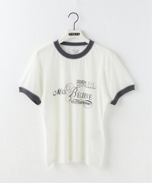 PULP(パルプ)/【ERL / イーアールエル】UNISEX MAKE BELIEVE TSHIRT KNIT/ホワイト