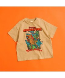 BREEZE(ブリーズ)/WEB限定  カラバリプリント半袖Tシャツ/ベージュ