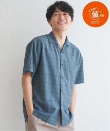 ikka(イッカ)/【セットアップ対応】Reflax(R) リラックスオープンカラーシャツ/ブルー