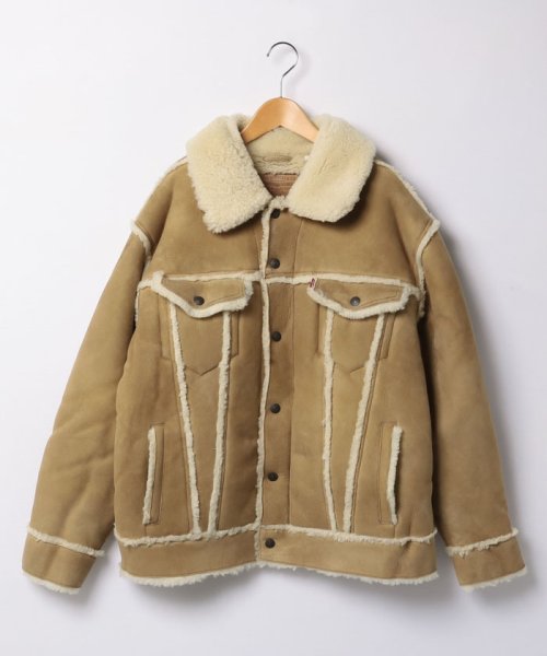 LEVI’S OUTLET(リーバイスアウトレット)/LEVI'S/リーバイス SHEARLING TRUCKER OLYMPIA MOUNTON/ブラウン