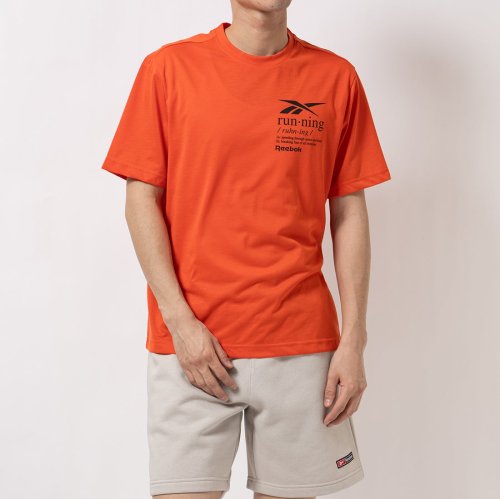 Reebok(リーボック)/ラン グラフィック Tシャツ / RUN GRAPHIC SS TEE /レッド