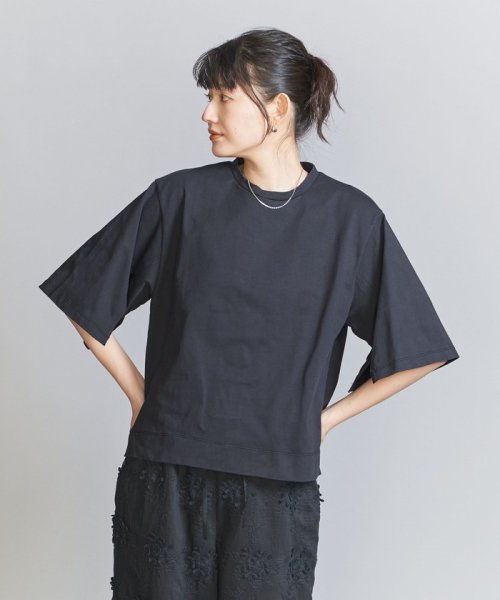 BEAUTY&YOUTH UNITED ARROWS(ビューティーアンドユース　ユナイテッドアローズ)/【WEB限定】スリットスリーブ カットソー プルオーバー /NAVY