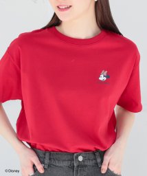 Honeys/ディズニー／ゆるＴシャツ トップス Tシャツ カットソー 半袖 ロゴ バックプリント /506004323
