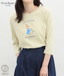 Honeys(ハニーズ)/ピーターラビット(TM)／Ｔシャツ トップス Tシャツ カットソー ロンT 7分袖 /イエロー