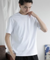 aimoha(aimoha（アイモハ）)/aimoha men HEAVY COTTON BASIC TEE ベイシックTシャツ/ホワイト