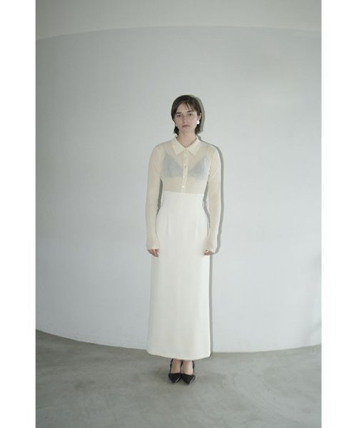 HIGH WAIST STRAIGHT MAXI SKIRT 