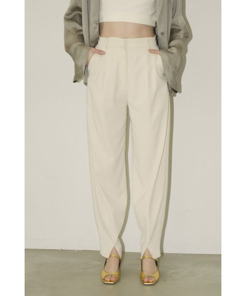 CLANE(クラネ)/SLIT HEM BALLOON PANTS/IVORY