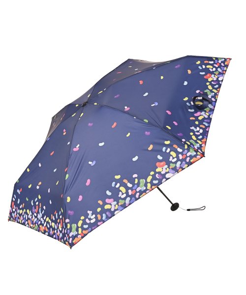 DRESS+(ドレス プラス)/傘 折りたたみ傘 晴雨兼用 レディース 花柄/ネイビー