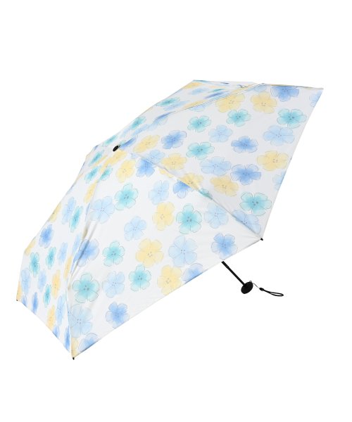 DRESS+(ドレス プラス)/傘 折りたたみ傘 晴雨兼用 レディース 花柄/ブルー