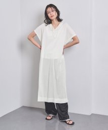 UNITED ARROWS(ユナイテッドアローズ)/ファイン ペーパー カフタン ワンピース/OFFWHITE