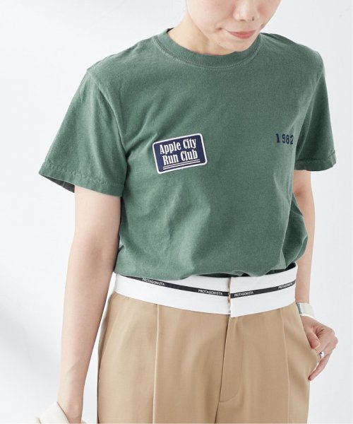 journal standard  L'essage (ジャーナルスタンダード　レサージュ)/【PARROTT CANVAS/パロットキャンバス】クラシック ワッペン Tシャツ/グリーン