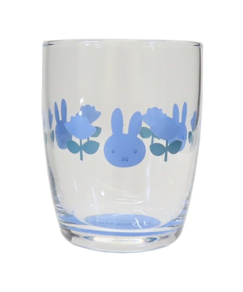 cinemacollection(シネマコレクション)/ミッフィー ガラスコップ ボトムカラーグラスS MIFFY＆ROSE ディックブルーナ 金正陶器 プレゼント グラスタンブラー 絵本キャラクター グッズ /ブルー