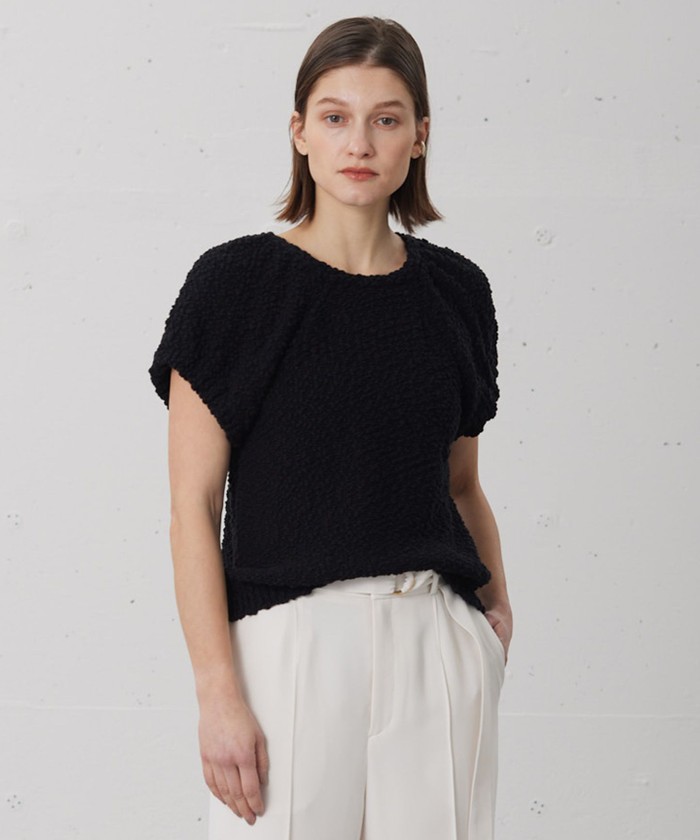 BEIGE 【CLUEL 6月号掲載】BLANCHE / ニットトップス BLACK 32 BEIGE 【CLUEL 6月号掲載】BLANCHE / ニットトップス BLACK 32