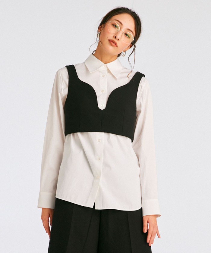 BEIGE EMILE / ビスチェ BLACK 32 BEIGE EMILE / ビスチェ BLACK 32