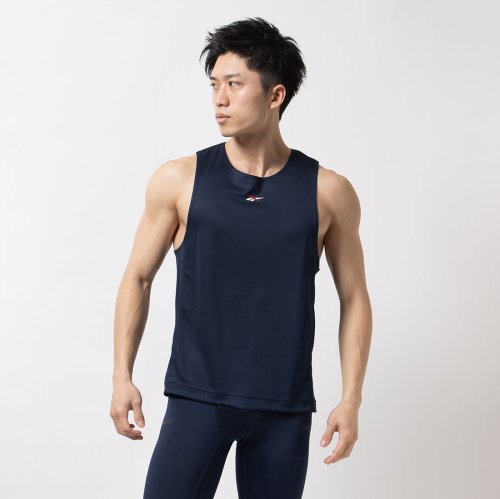 Reebok(Reebok)/クラシック バスケットボール メッシュ タンクトップ / BASKETBALL MESH TANK /ネイビー