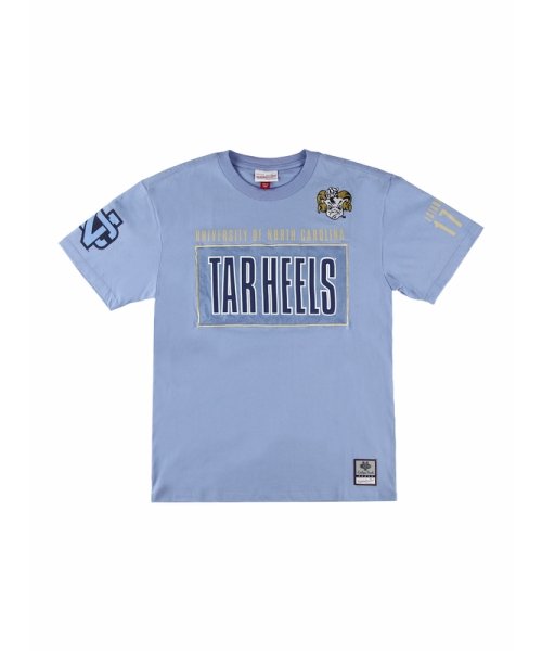 Mitchell & Ness(ミッチェルアンドネス)/ノースカロライナ チーム OG 2.0 プレミアム ショートスリーブ NCAA TEAM OG 2.0 PREMIUM SS TEE VINTAGE LOGO /BLUE