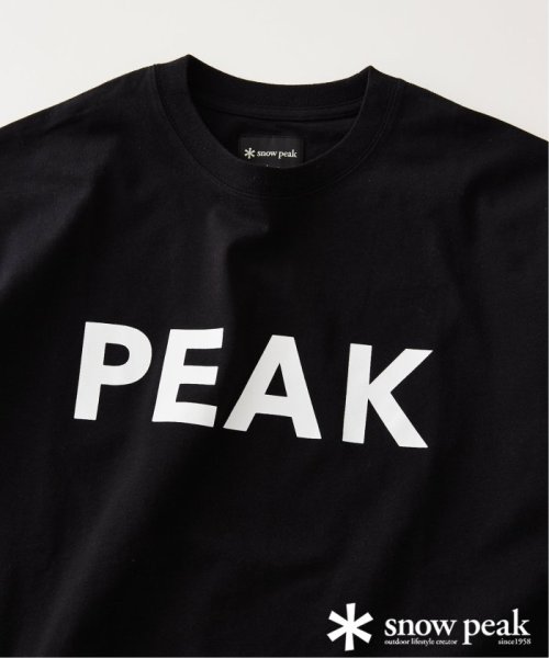 JOURNAL STANDARD relume Men's(ジャーナルスタンダード　レリューム　メンズ)/【SNOW PEAK / スノーピーク】別注 SP Logo Tシャツ/ブラック