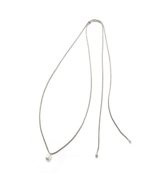 marjour/SNAKE CHAIN PEARL NECKLACE/506007074