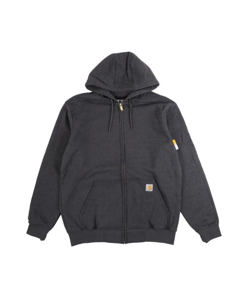 Carhartt(カーハート)/カーハート carhartt パーカー スウェット メンズ ジップ 裏起毛 MIDWEIGHT HOODED ZIP FRONT SWEAT ネイビー グレー /チャコールグレー