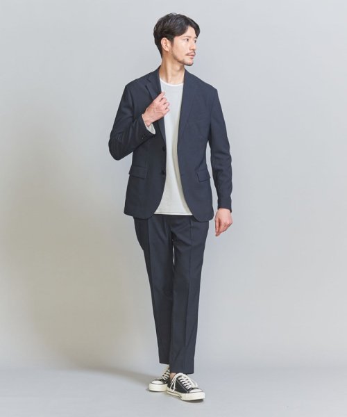 BEAUTY&YOUTH UNITED ARROWS(ビューティーアンドユース　ユナイテッドアローズ)/【WEB限定 WARDROBE SMART】 Reflax ポプリン ジャケット＆イージーパンツ/NAVY